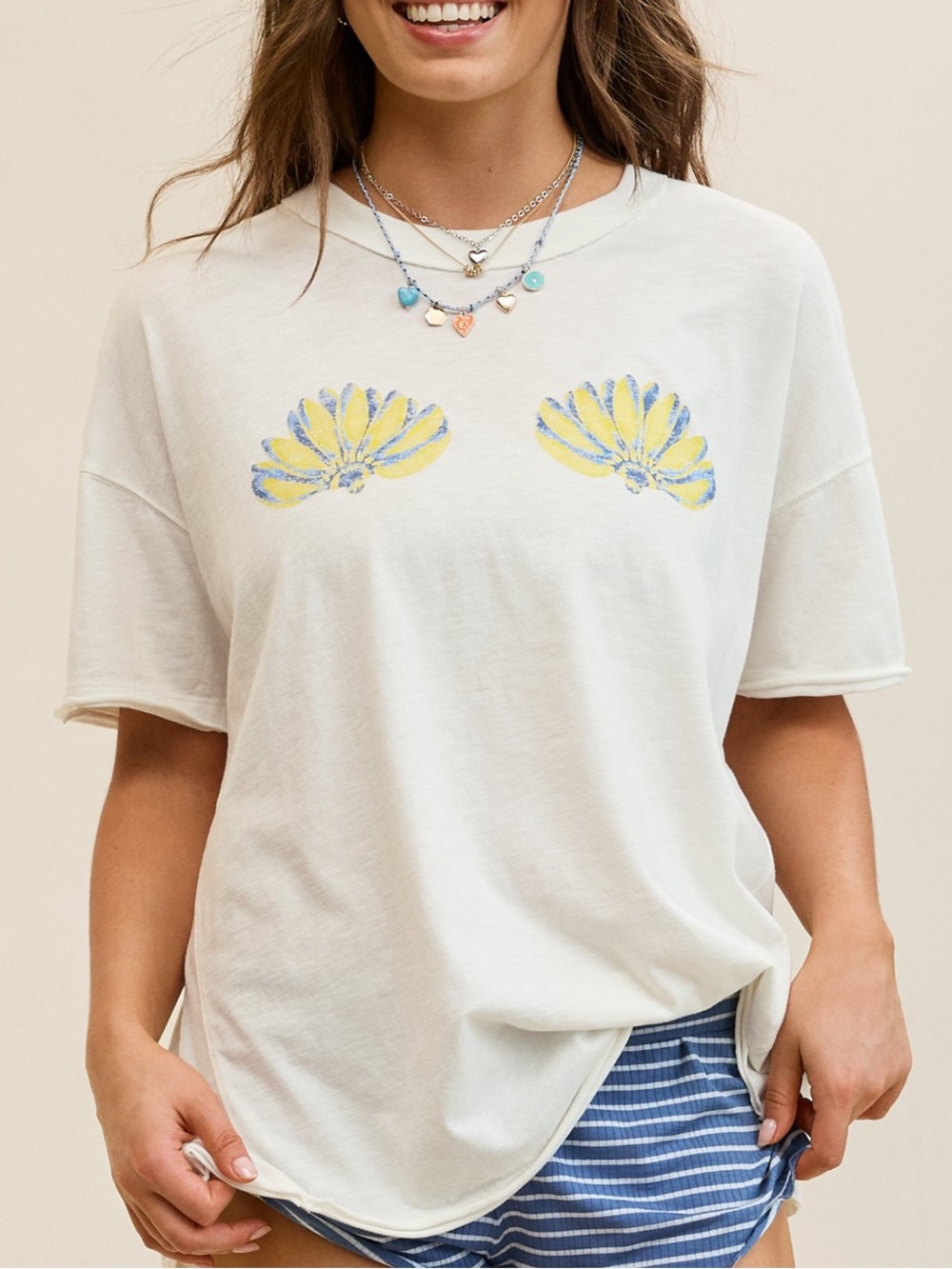 Aerie oversized crew boyfriend t-shirt. White size xl.